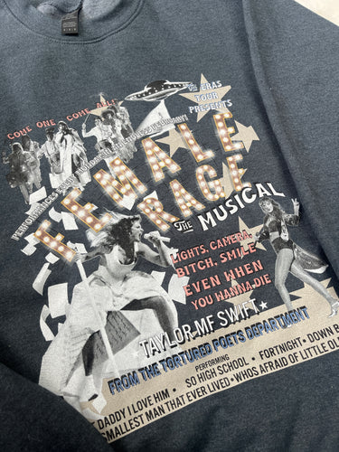 Female rage : The musical sweater| TTPD eras tour sweatshirt