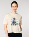 Aperture cropped organic boxy tee