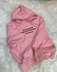 Embroidered I Cry a lot but I am so productive pink hoodie