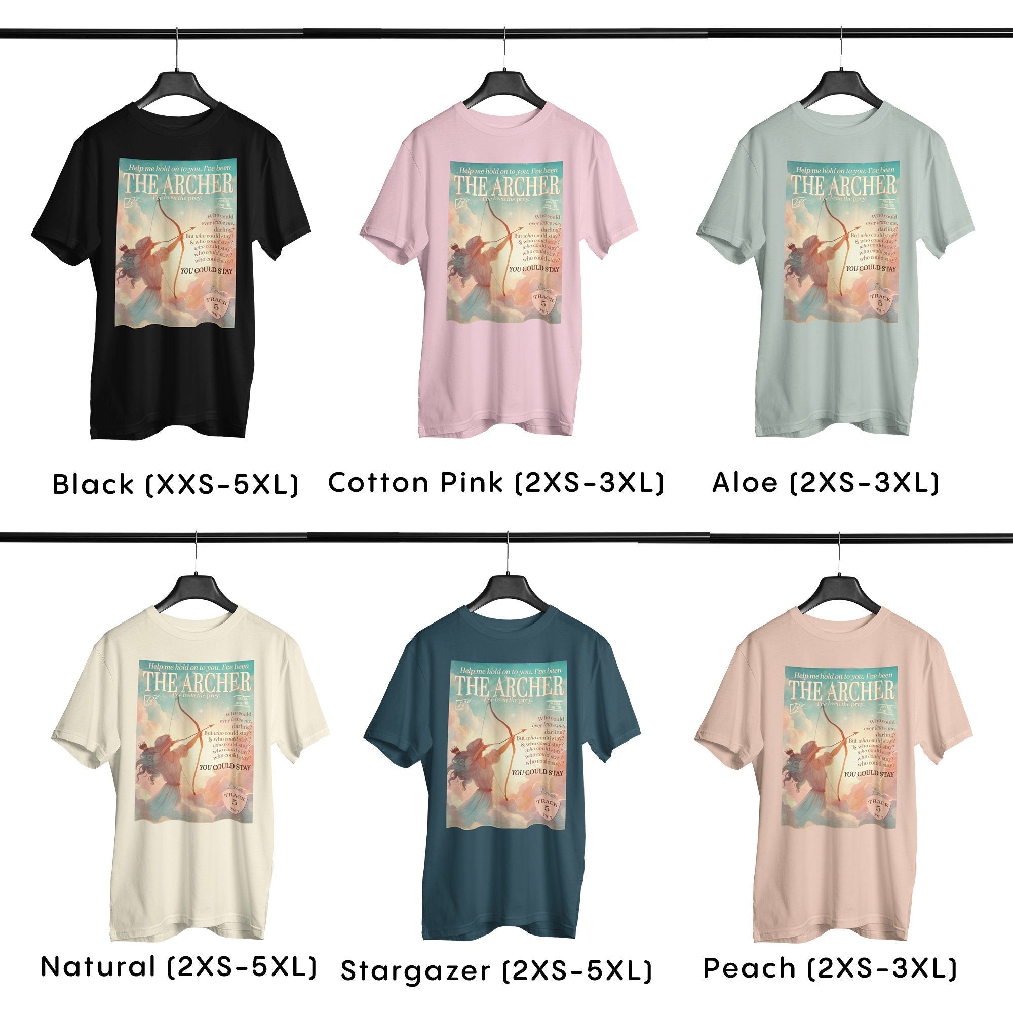 The archer lyric organic cotton t-shirt | TS vintage magazine design
