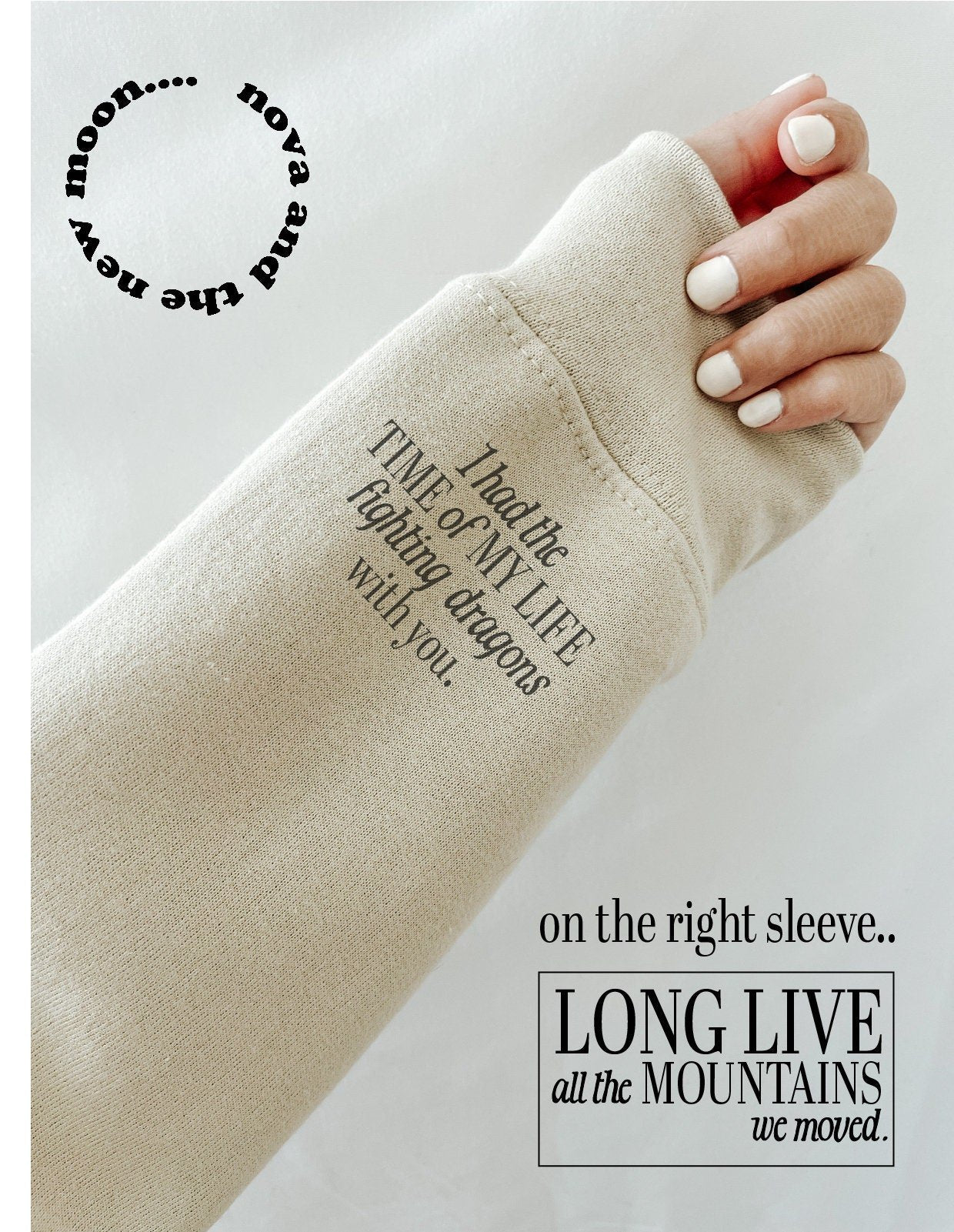 Long live TS lyric sweatshirt  | Retro  magazine style