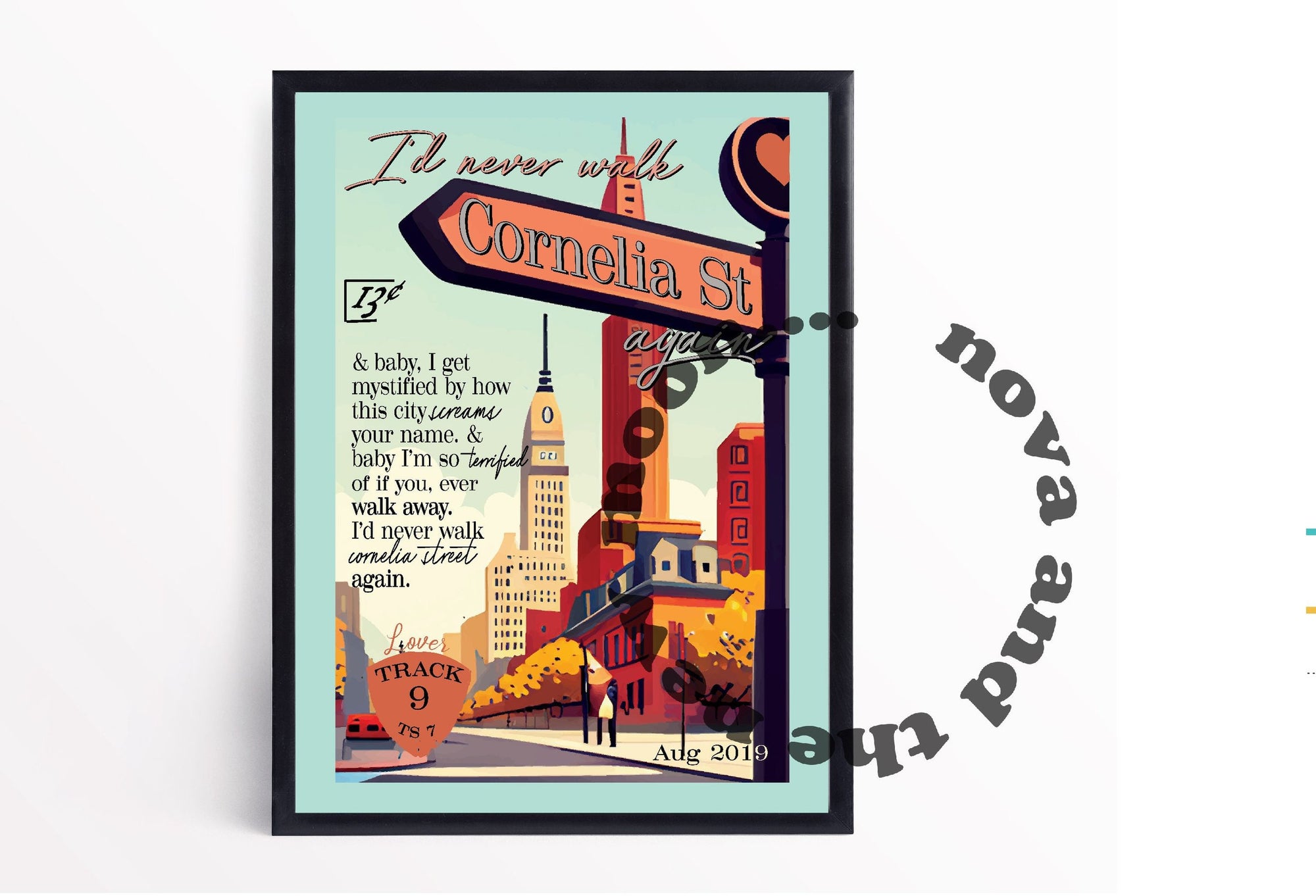 Cornelia street art print | Retro magazine style print A4 / A3