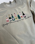 Embroidered one for the money champagne problems sweatshirt