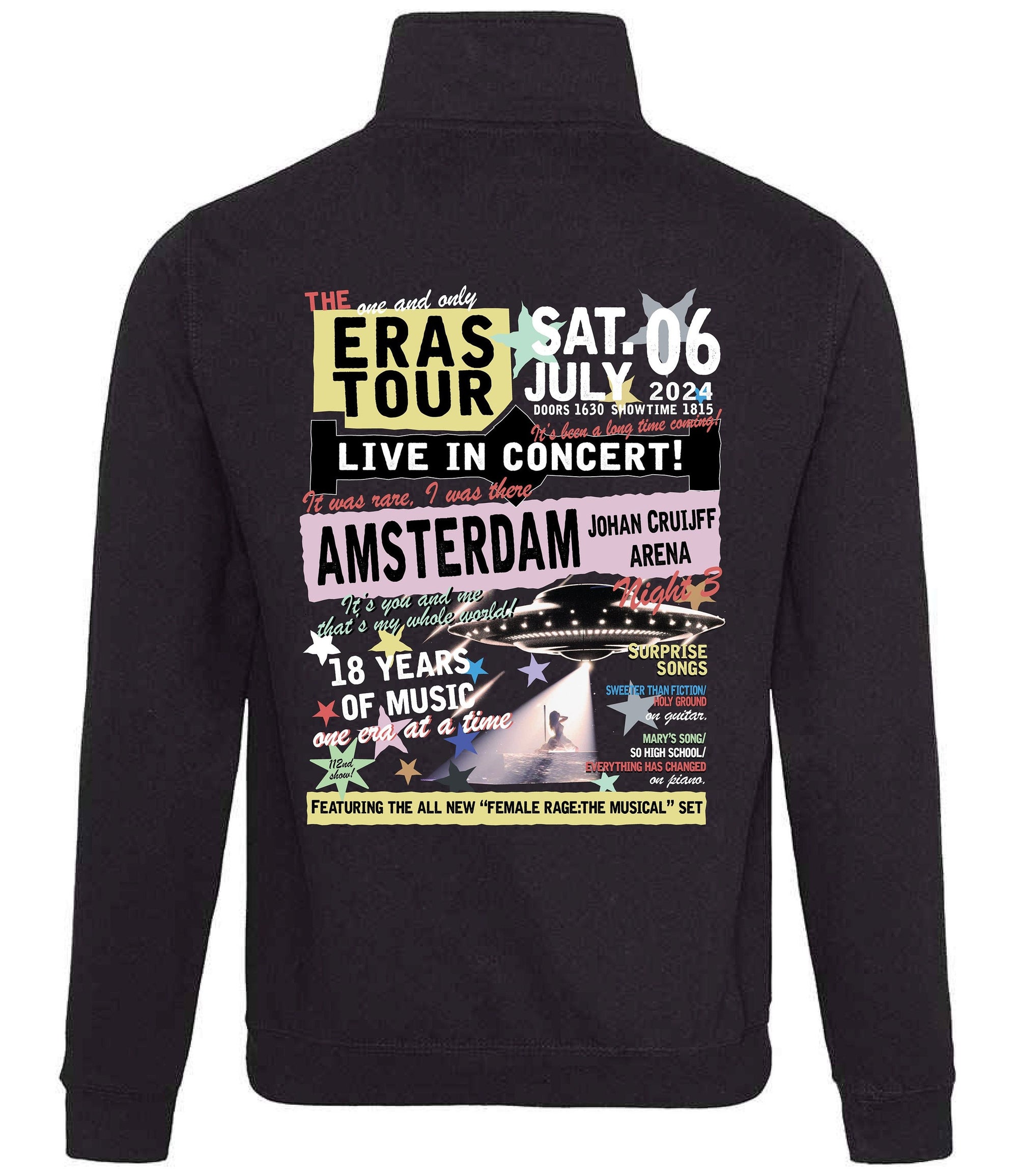 AMSTERDAM NIGHT 3 | tour quarter zip pullover sweater