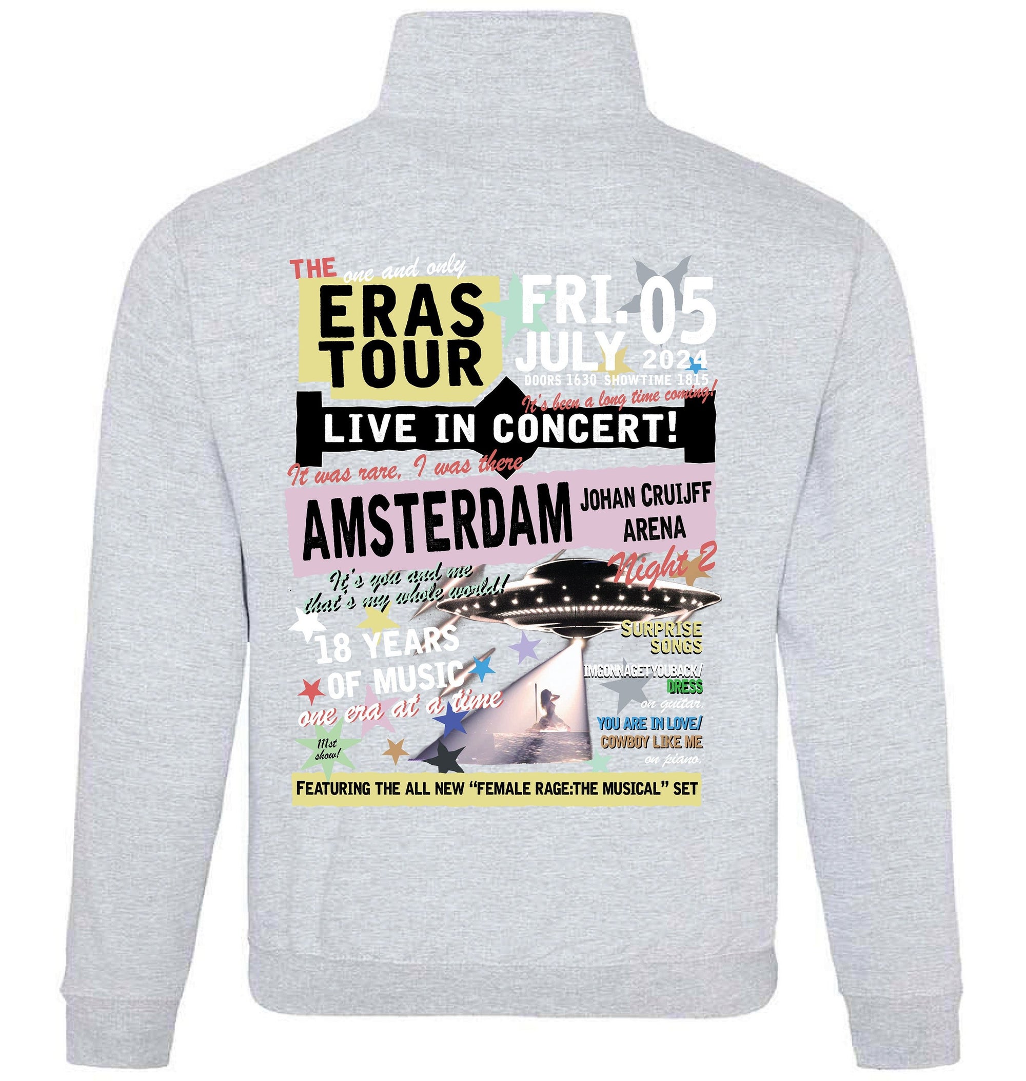 AMSTERDAM NIGHT 3 | tour quarter zip pullover sweater