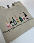 Embroidered one for the money champagne problems sweatshirt