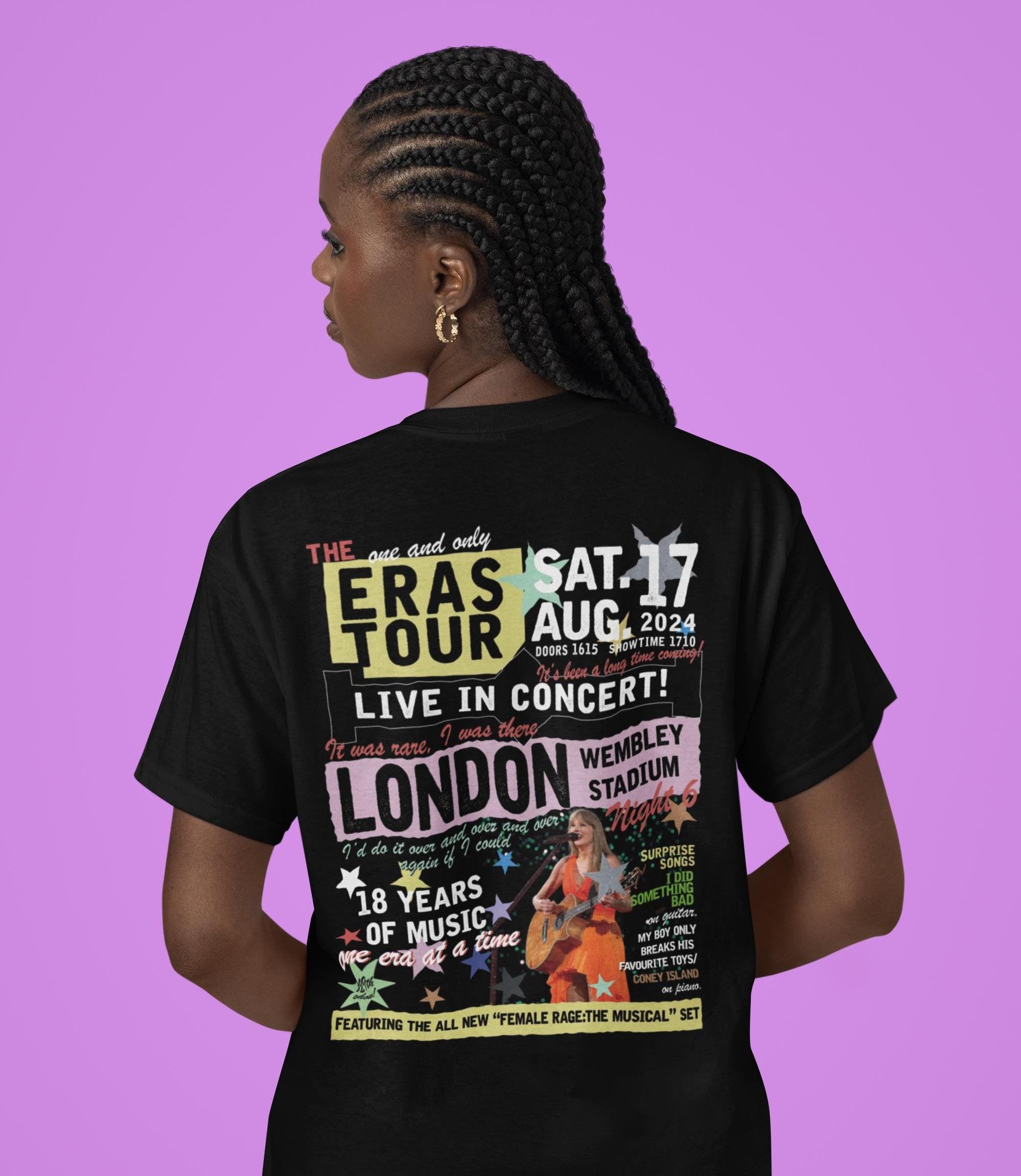 LONDON WEMBLEY NIGHT 6 17/8/24 | tour t-shirt