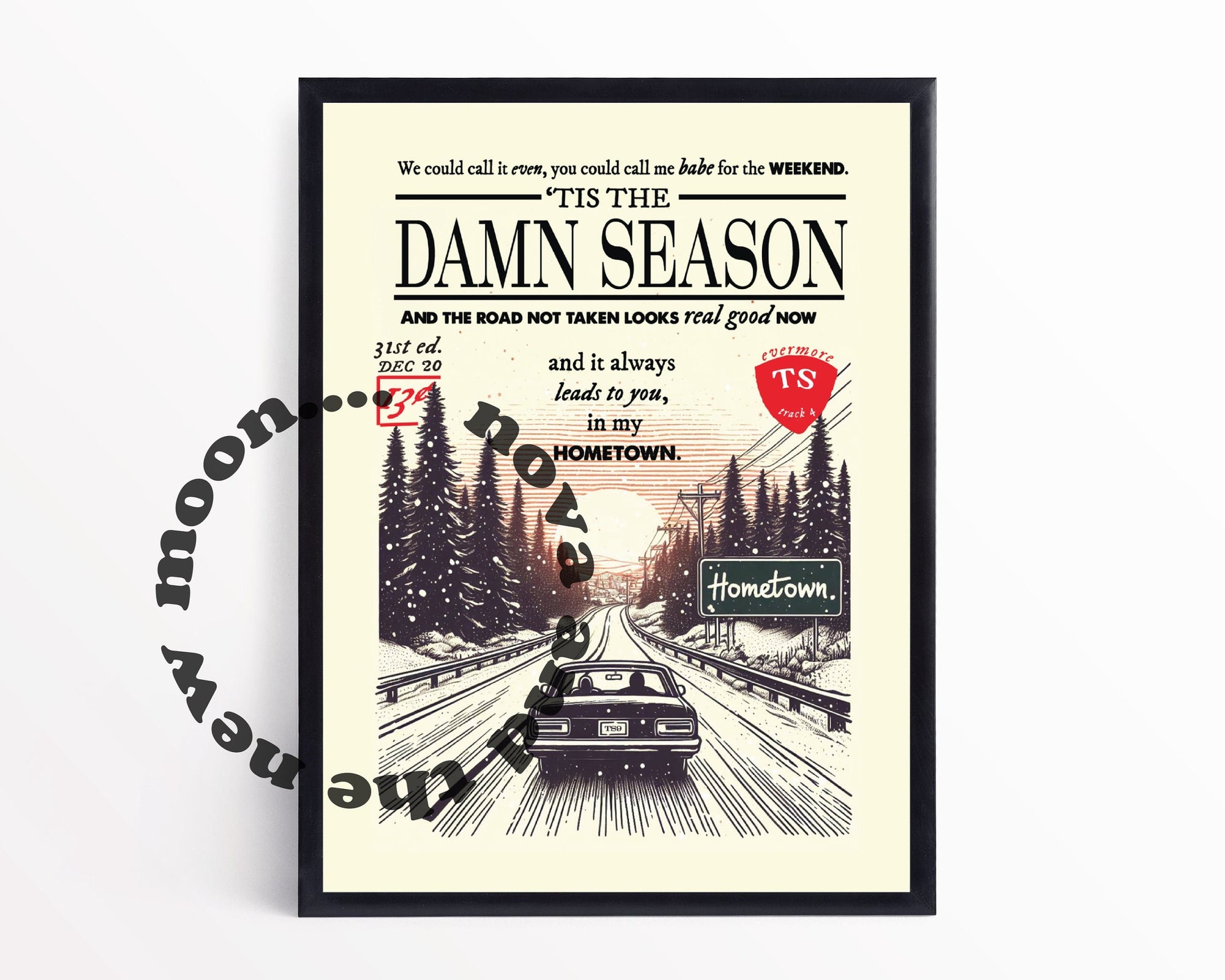 Tis the damn season TS vintage magazine style print A4 / A3
