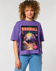 Nova boxy cropped t-shirt - mirrorball vintage magazine design