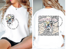 Wonderland 1989 TS lyric sweatshirt pocket and back print
