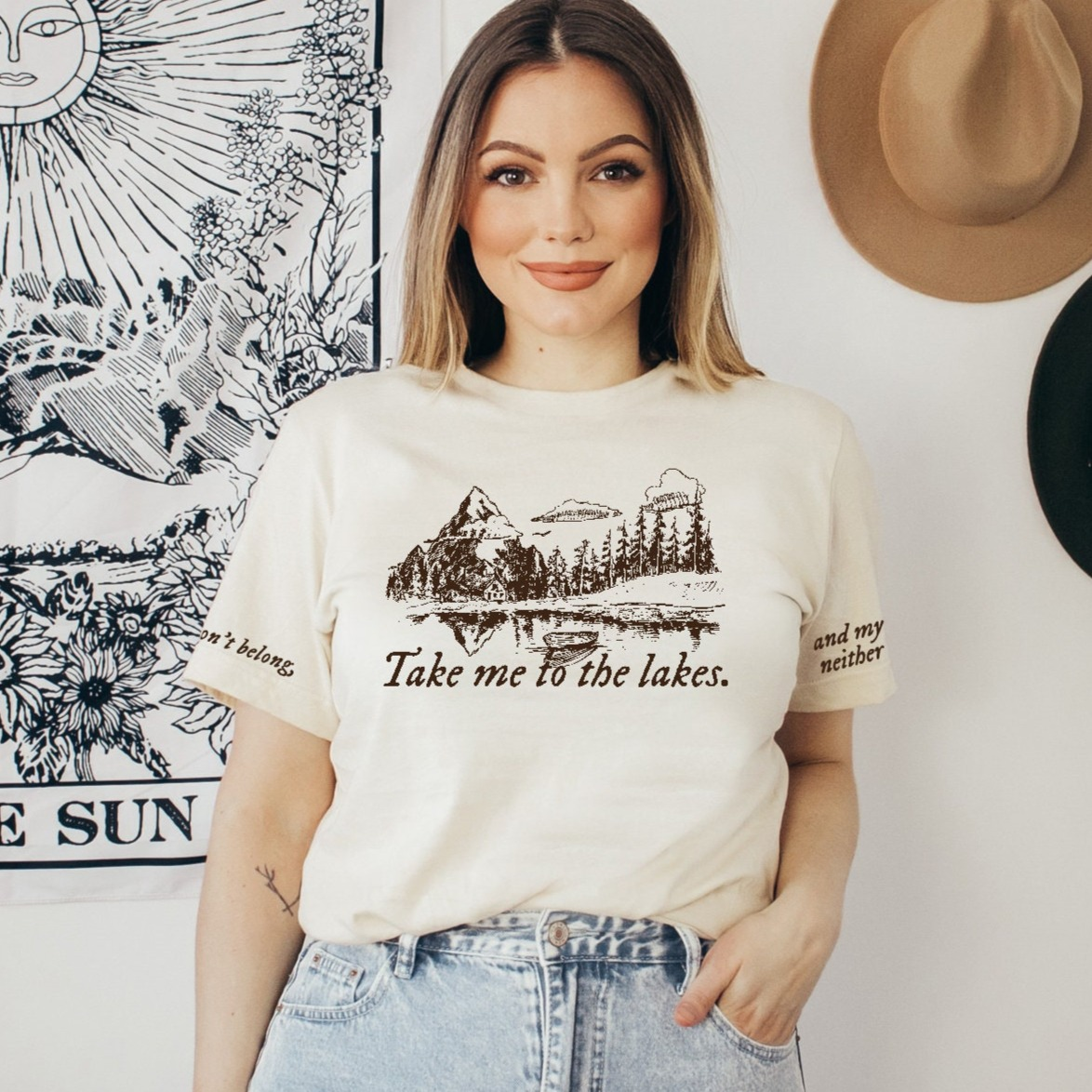 The lakes unisex  t-shirt | TS folklore windermere peaks t-shirt