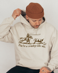 Cowboy like me evermore sand pull over hoodie