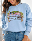 The lakes wisteria Taylor Swift lyric sweatshirt | evermore Taylor swift lyric sweater | Watch wisteria grow