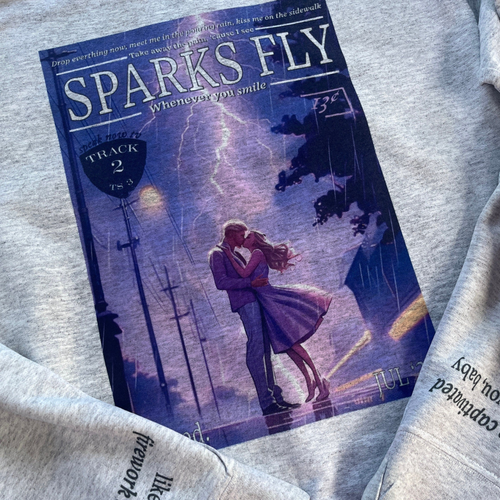 Sparks fly TS lyric sweatshirt | speak now Taylor swift lyric sweater | Retro  magazine style