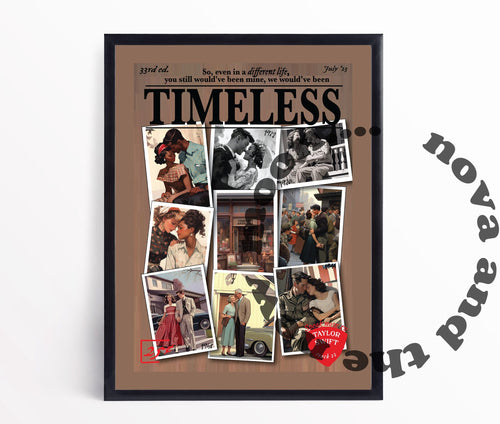 Timeless art print | TS speak now vault retro magazine style print A4 / A3