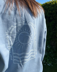 August dusky blue Taylor Swift lyric sweatshirt | folklore Taylor swift lyric sweater