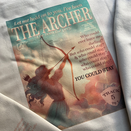 The archer TS lyric sweatshirt | lover Taylor swift lyric sweater | Retro  magazine style