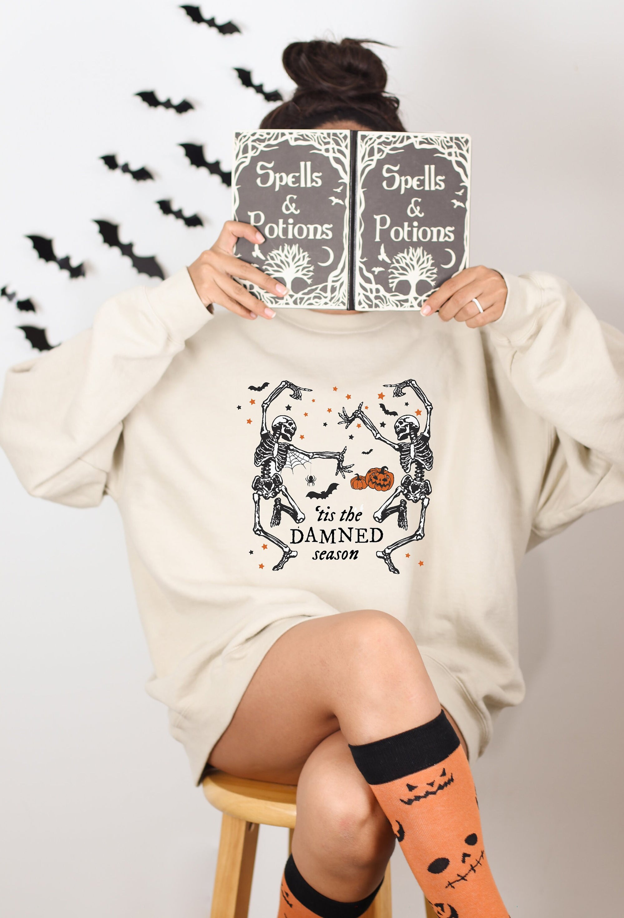 Tis the damned season TS halloween sweater| Evermore lyric sweatshirt